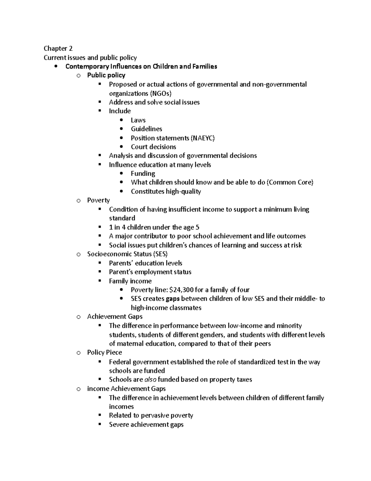 Chapter 2 - current issues and public policy - Chapter 2 Current issues ...