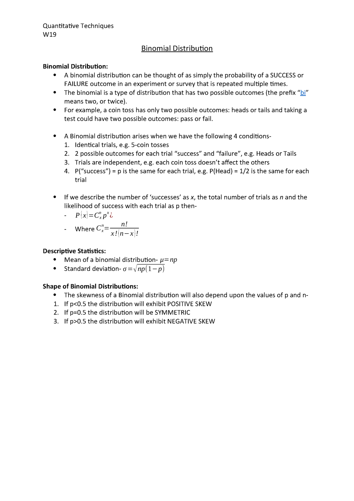 Quantitative Methods Engz0001 Dmu Studocu