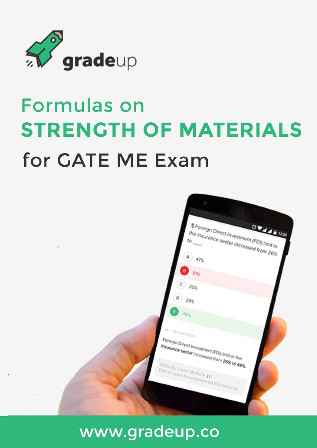Strength of Material Formulas use for gate exam gradeup Strength of