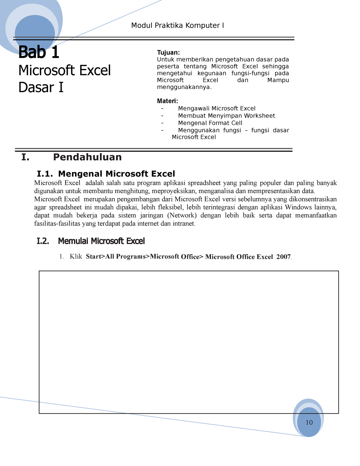 BAB 01 Microsoft Excel Dasar I Hal 1 - 14 - Bab 1 Microsoft Excel Dasar ...