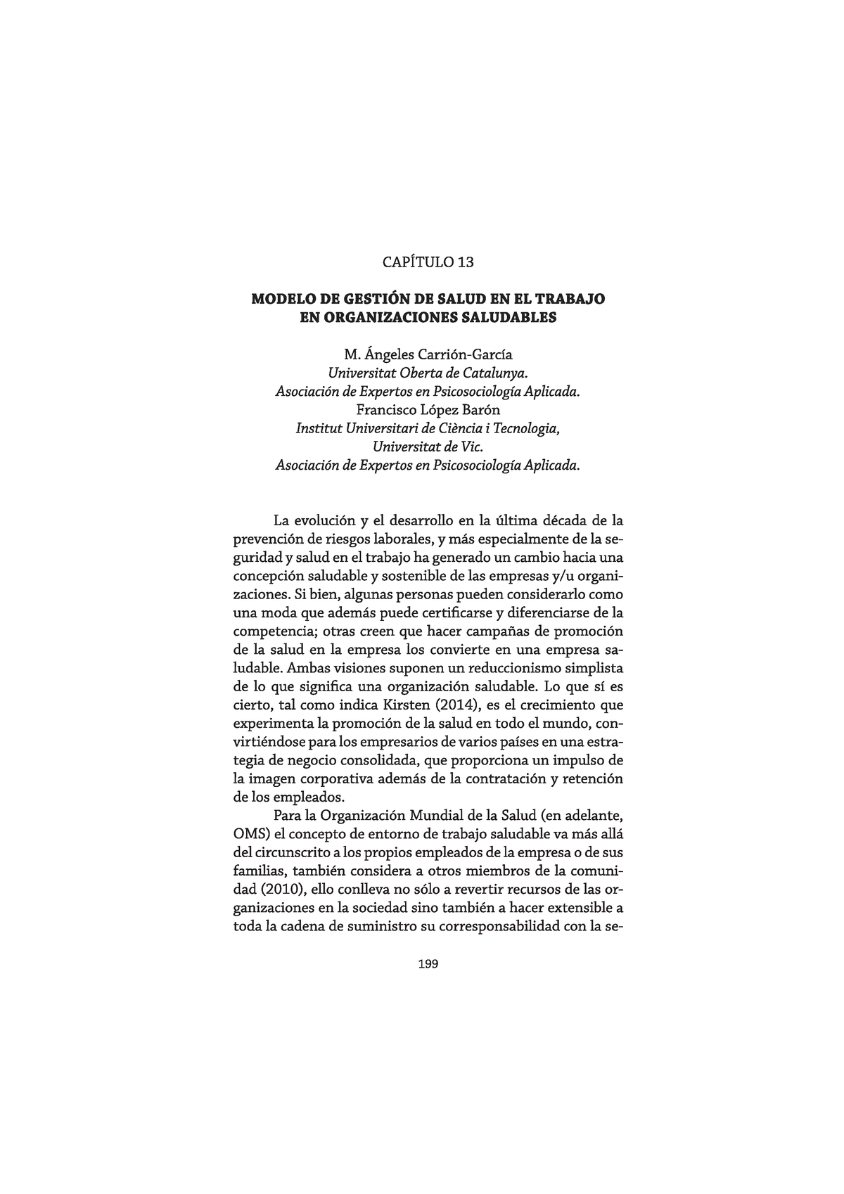 Modelo de gestion de salud en el trabajo - Práctica Profesional I - Studocu