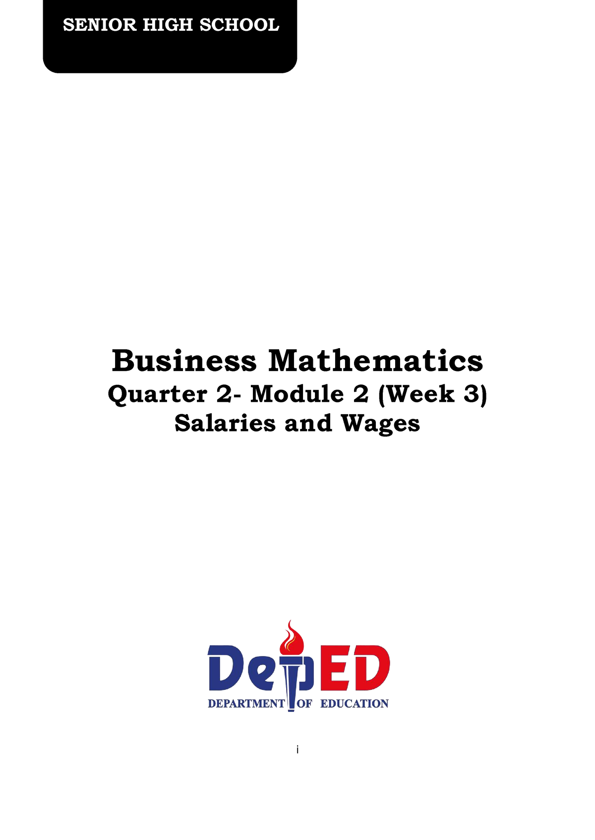 2 Q2 Bus Math - Business Mathematics Module 2 For Second Quarter - I ...