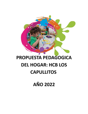 0508800055833 Propuesta Pedagogica HCB LOS Capullitos 2022 - PROPUESTA  PEDAGOGICA DEL HOGAR: HCB LOS - Studocu