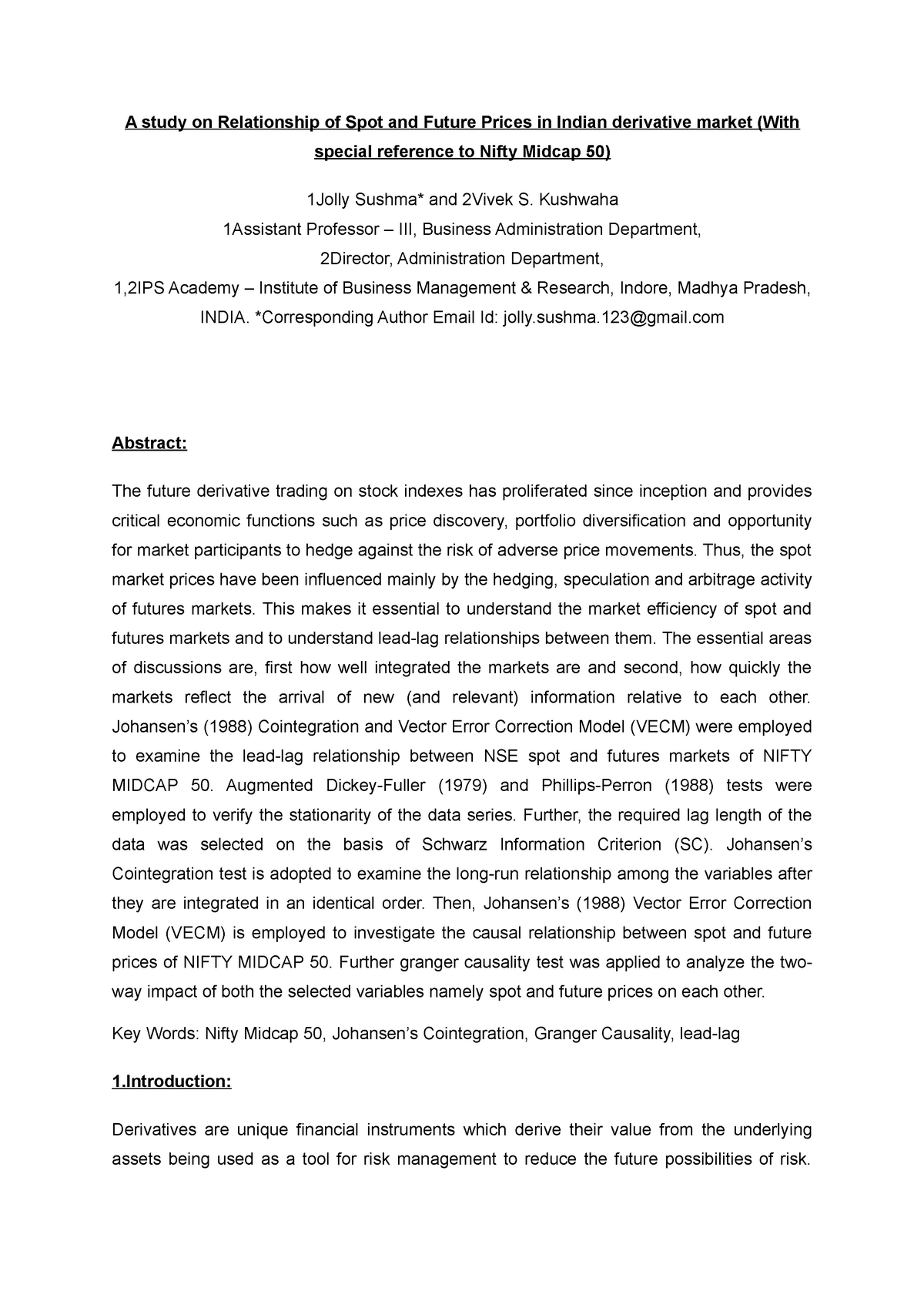 relationship-between-spot-and-future-prices-a-study-on-relationship