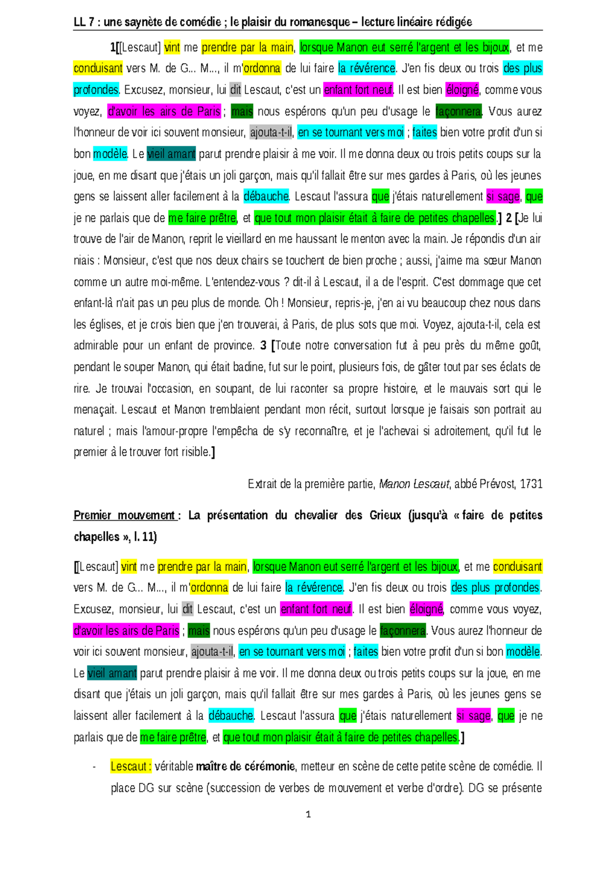 LL saynète de comédie entière rédigée - LL 7 : une saynète de comédie ...