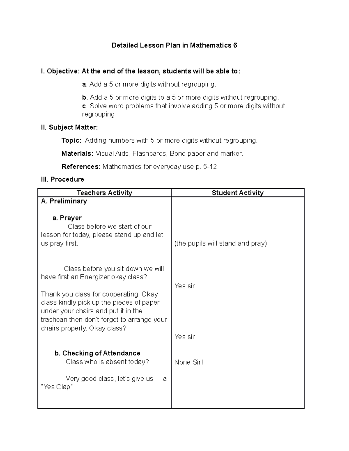 Revised MATH LP - A lesson plan in teaching mathematics - Detailed ...