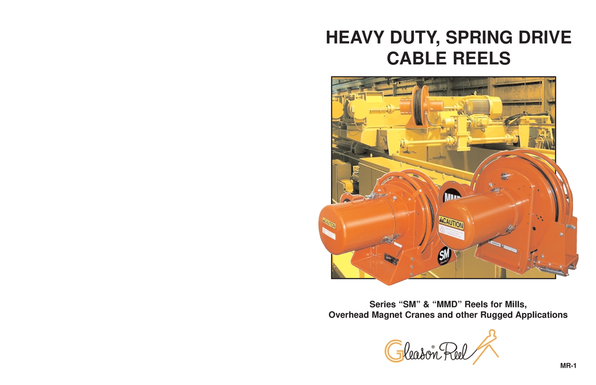 Carretes Gleason Reel 36 - HEAVY DUTY, SPRING DRIVE CABLE REELS Series ...