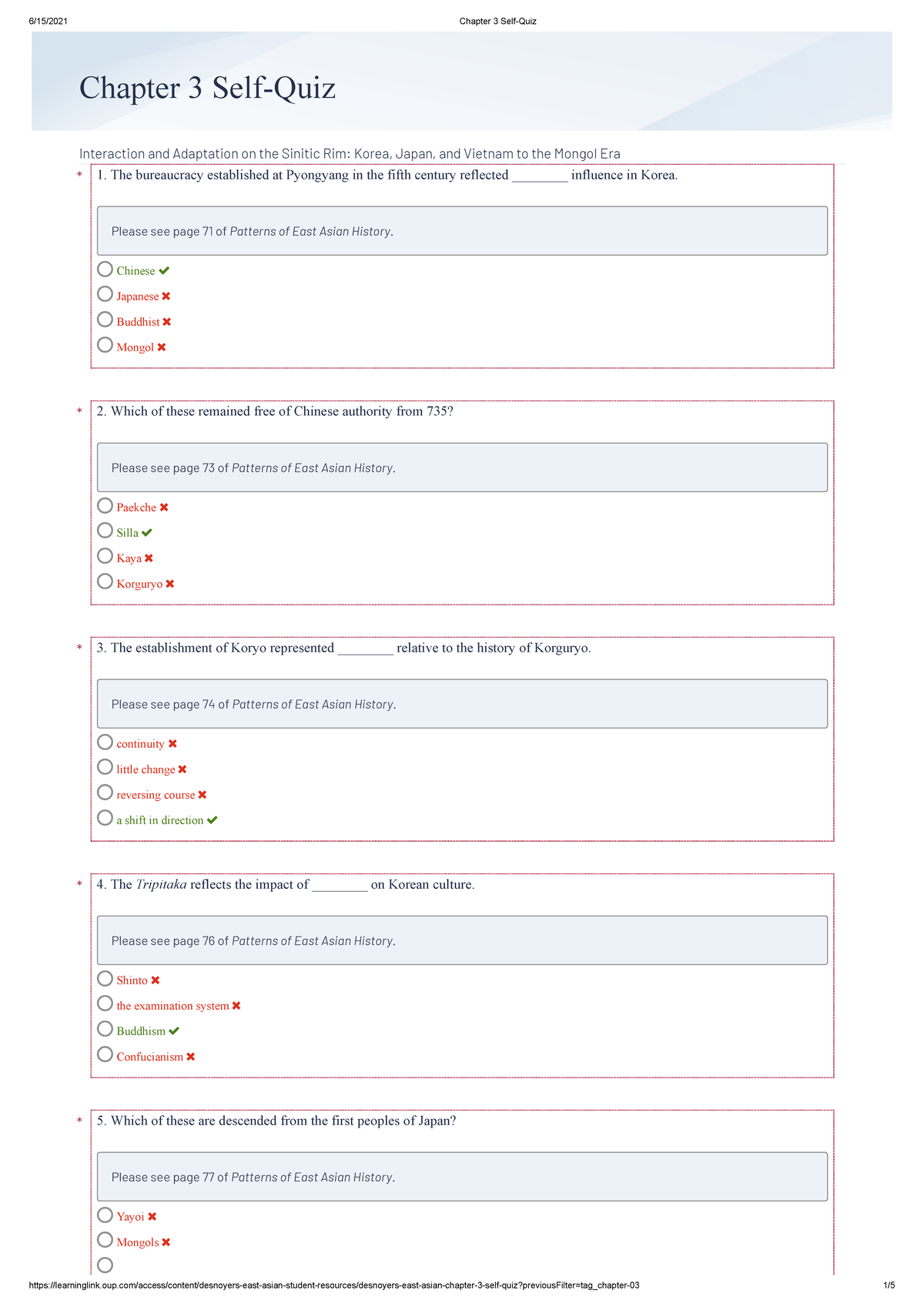 Chapter 3 Self-Quiz (Patterns of East Asian History quiz 3) - Skip to ...