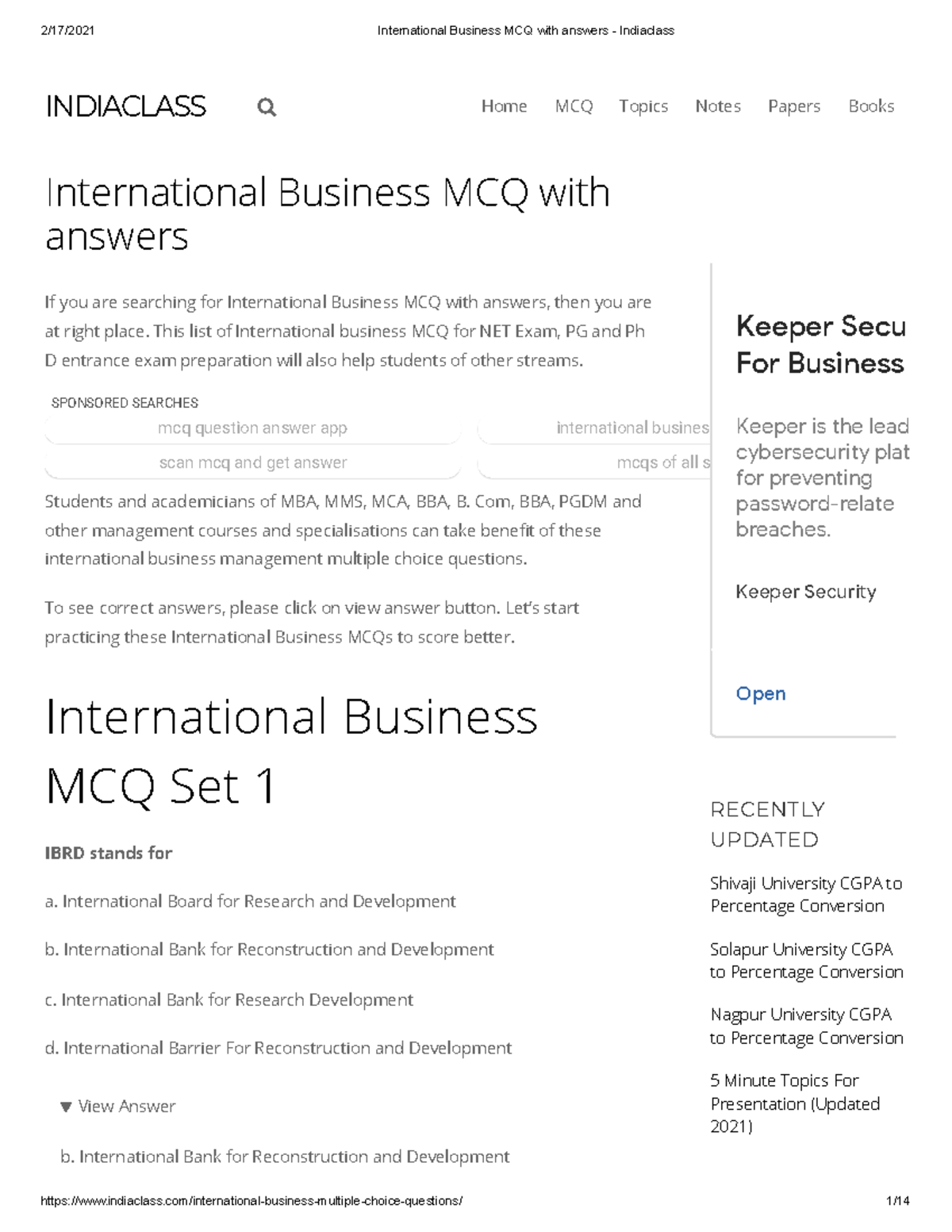 Exam 2021 Questions And Answers Deepak Pore Mcqs International Business Internatichain Management International Marketing Meonal Logistics Amp Supplynts Studocu