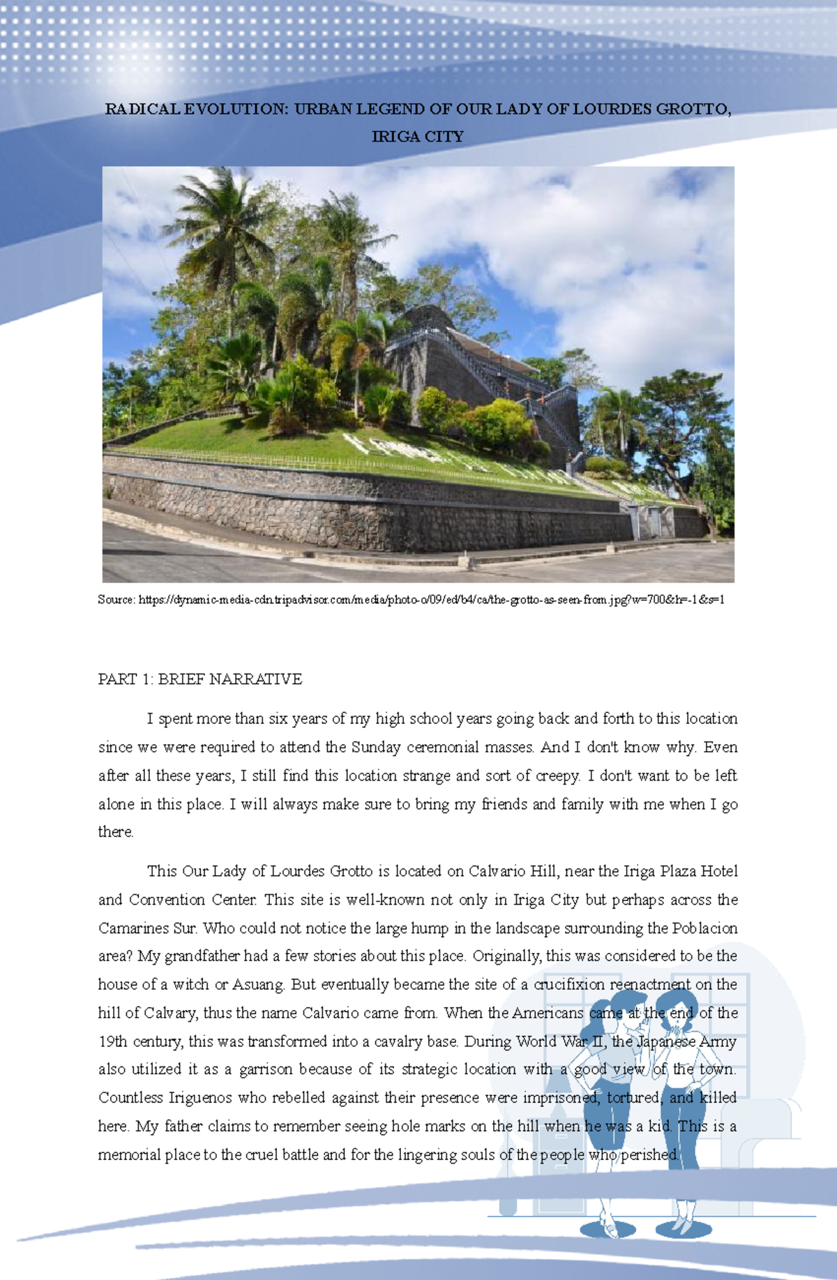 Urban Legend OF OUR LADY OF Lourdes Grotto, Iriga CITY - RADICAL ...