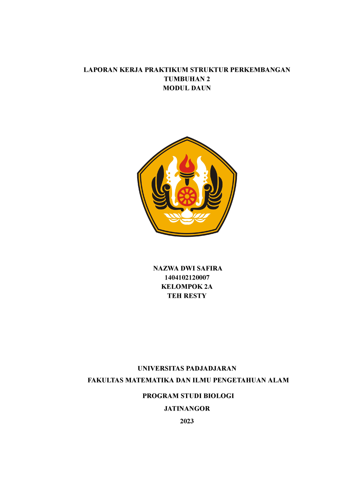 Laporan Praktikum Organ Daun - LAPORAN KERJA PRAKTIKUM STRUKTUR ...