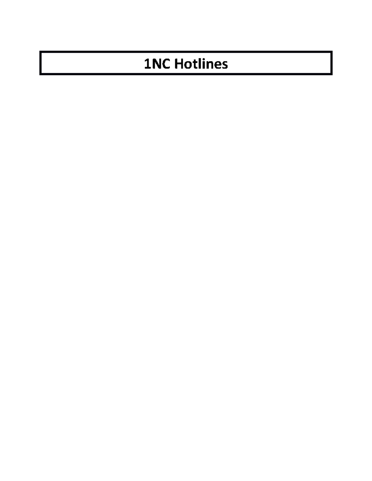 CP Hotlines 1NC Hotlines 1NC Generic Plan In the OSCE, the US and