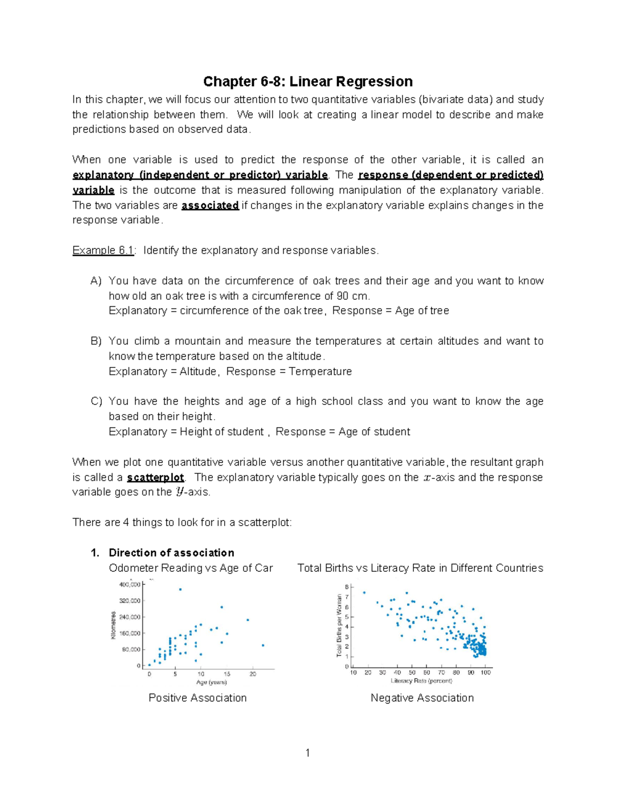 10 Chapter 6-8 Linear Regression Completed - Chapter 6-8: Linear ...