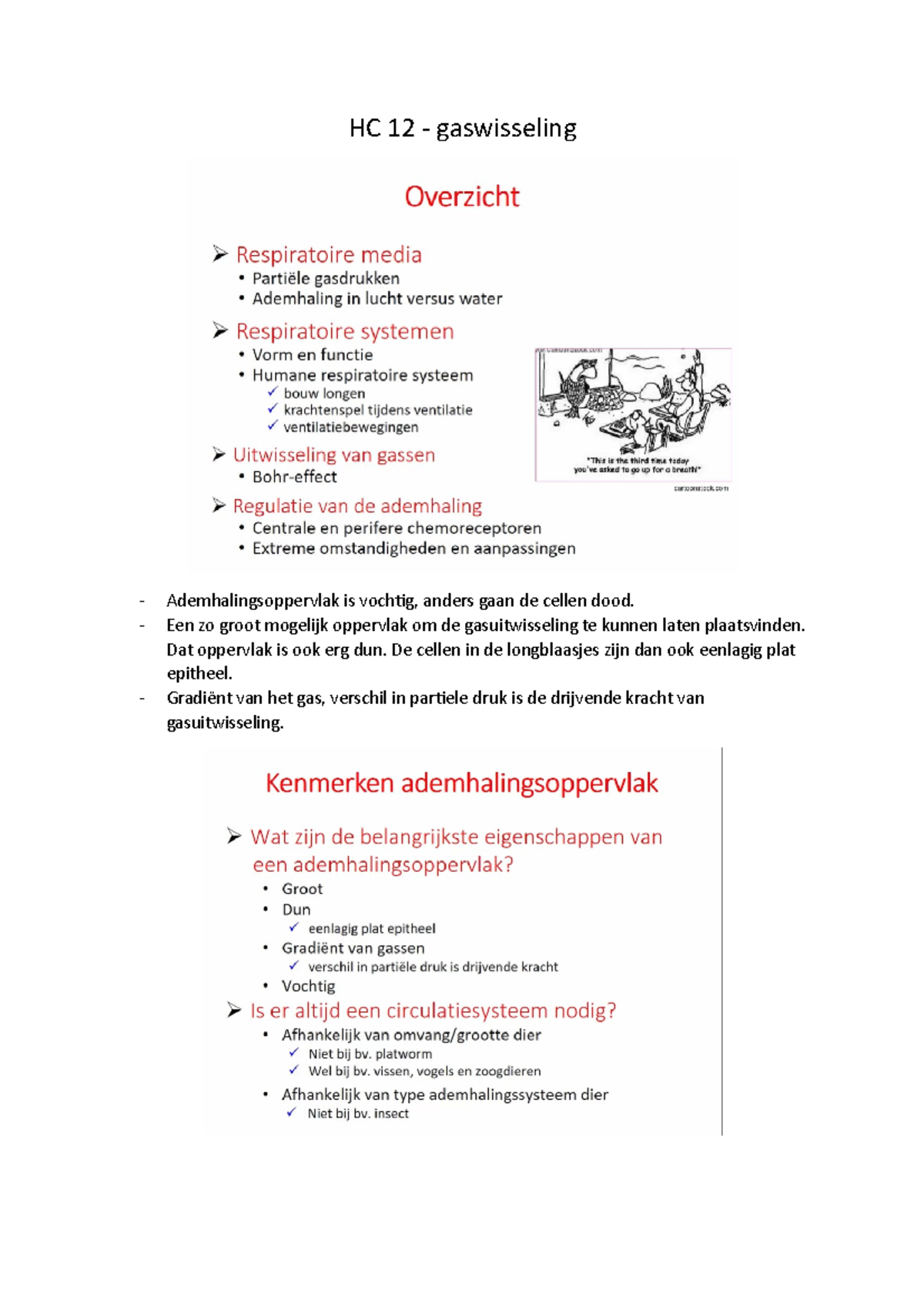 HC 12 - Aantekeningen Van Hoorcollege 12, Uitgebreid Met Afbeeldingen ...