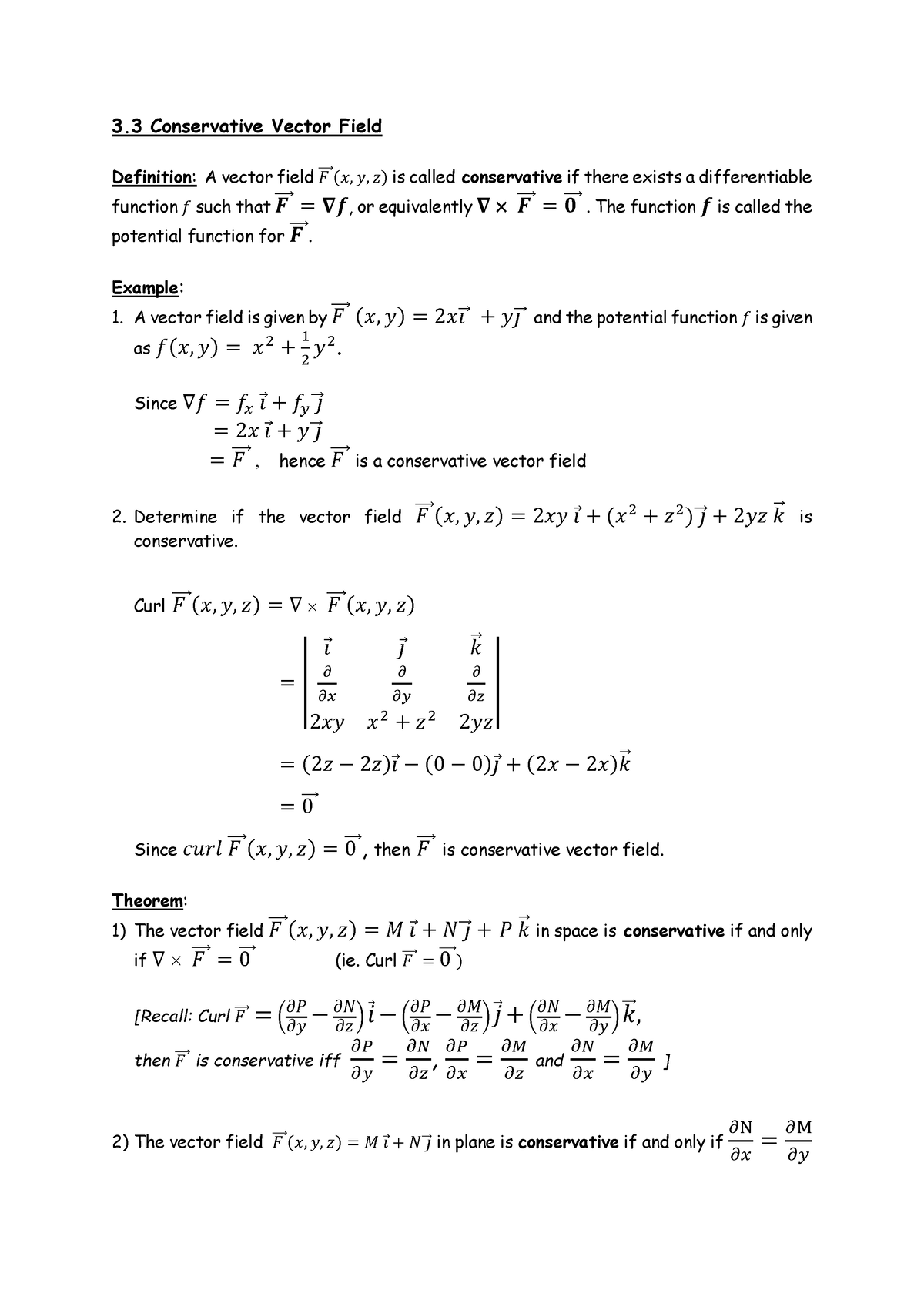 3-3-conservative-vector-field-3-conservative-vector-field-definition