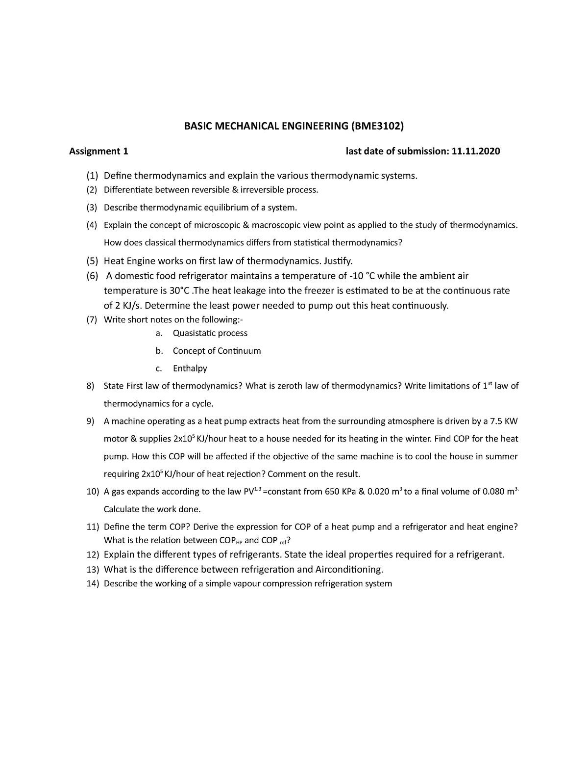 basic-mechanical-engineering-me-assignment-1-basic-mechanical