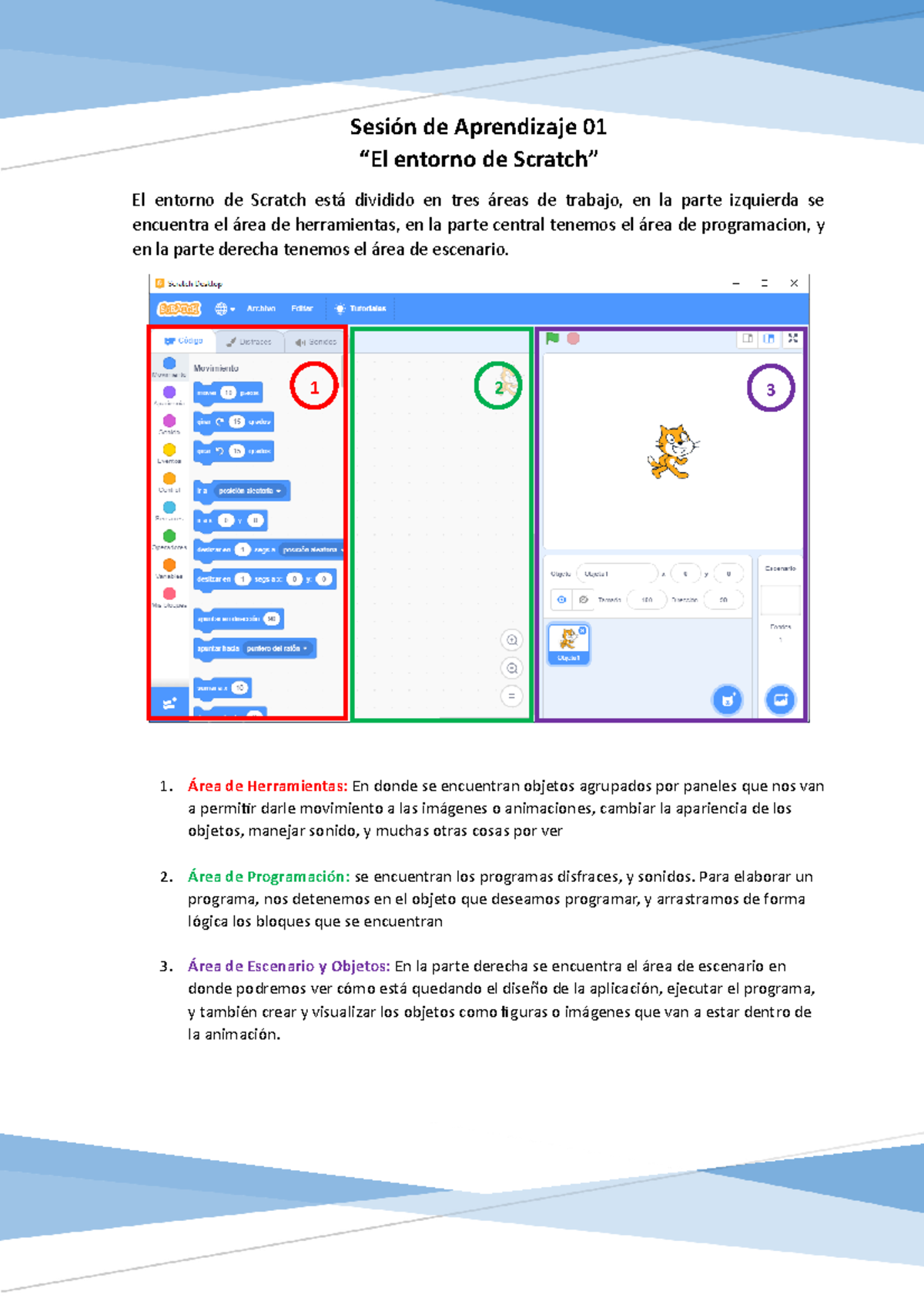 Sesión de Aprendizaje 01 (3er Grado) - Sesión de Aprendizaje 01 “El ...