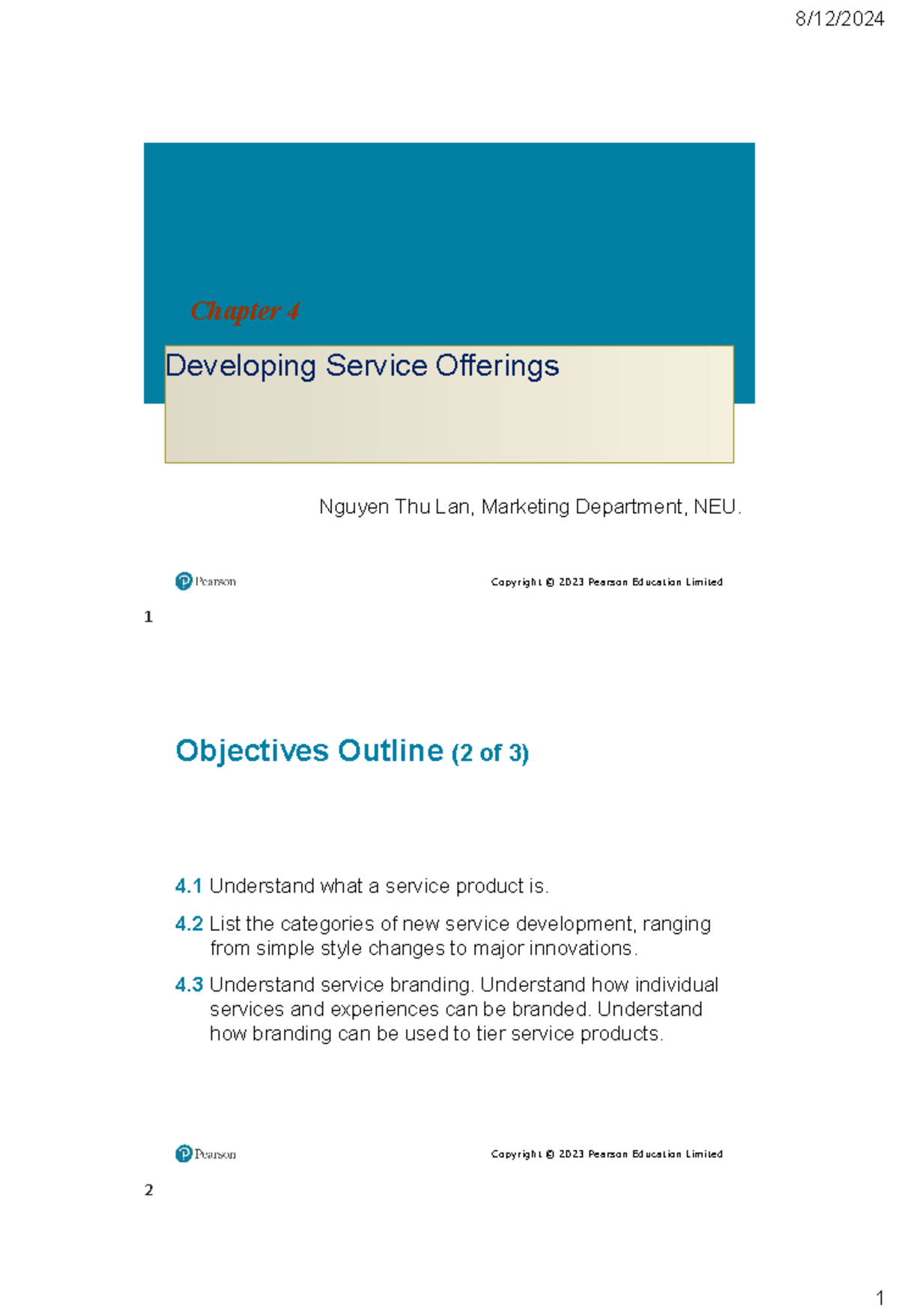 Ch04Product Product Copyright © 2023 Pearson Education Limited