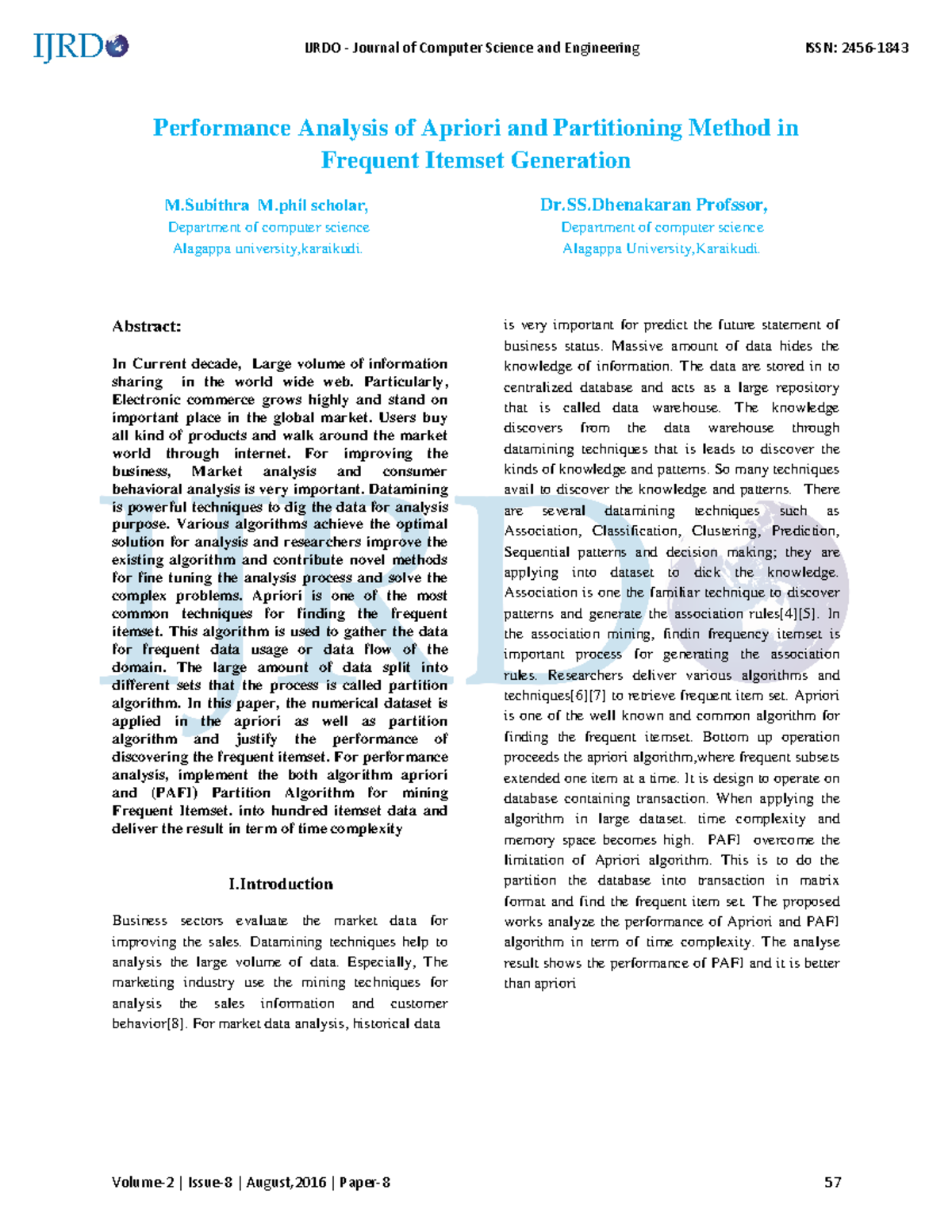 669-Article Text-1214-1-10-2017 1231 - Performance Analysis of Apriori ...