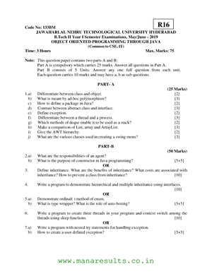 JAVA UNIT4 JNTU R18 - OOPS USING JAVA - UNIT-IV THE COLLECTIONS ...