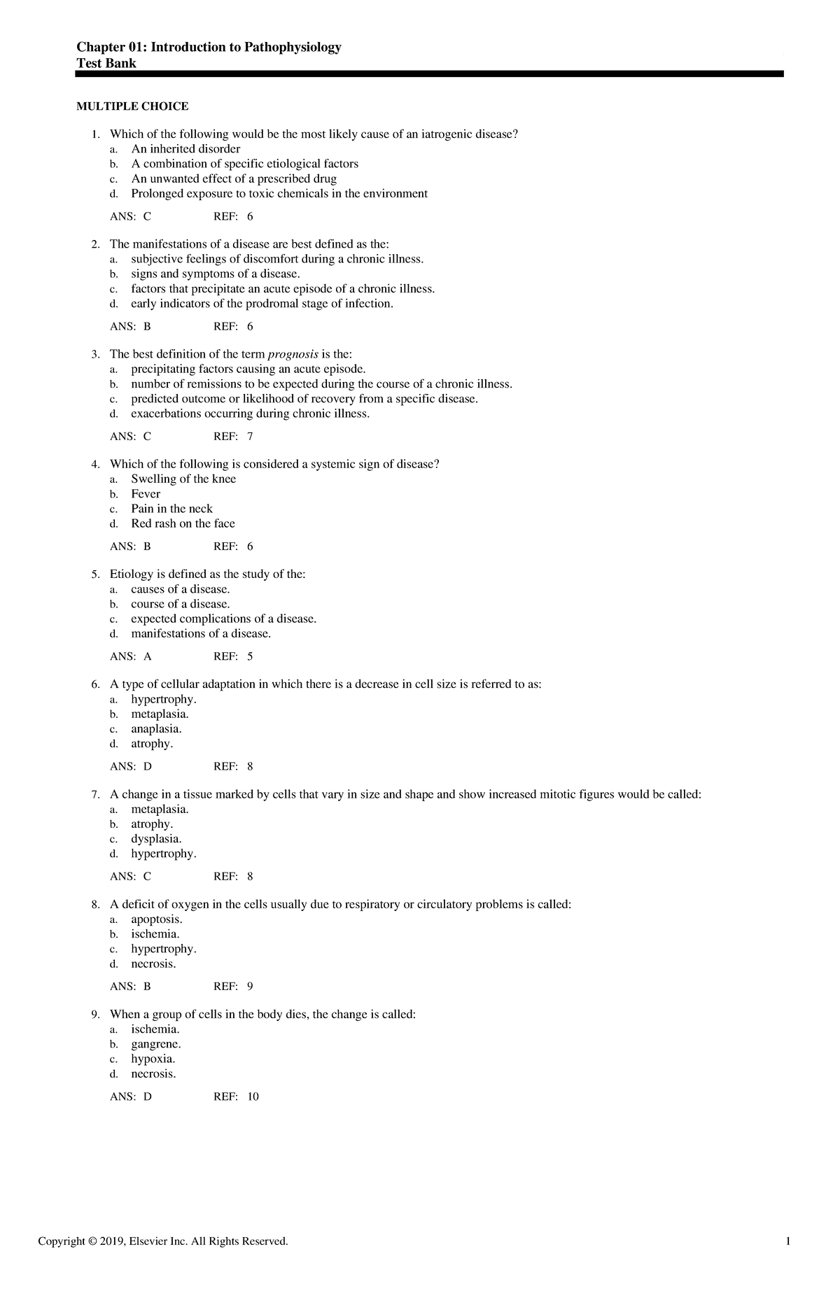 Exam View - Chapter 01 - Practice Questions - Chapter 01: Introduction ...