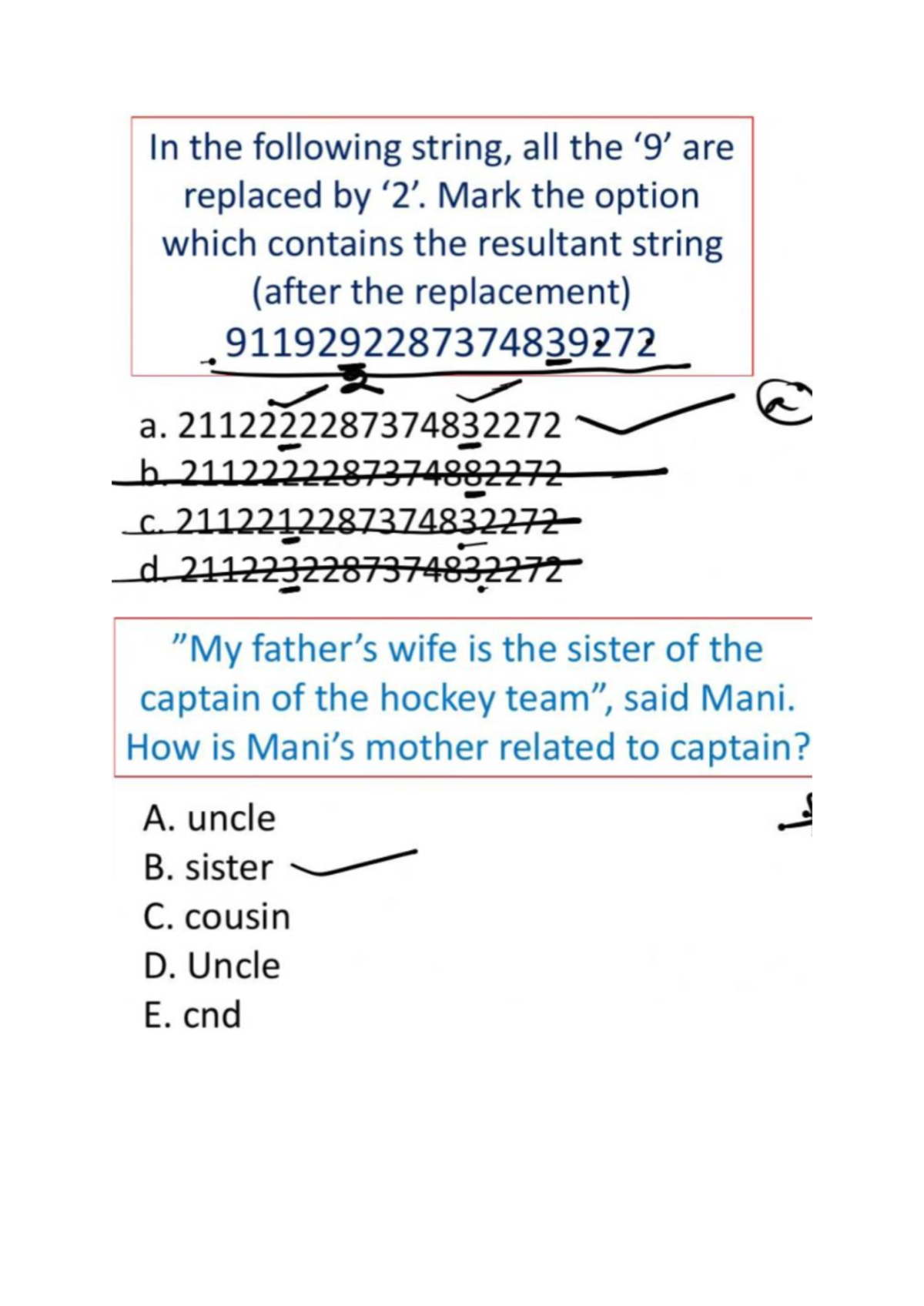Accenture Reasoning DAY 8 - In the following string, all the are ...