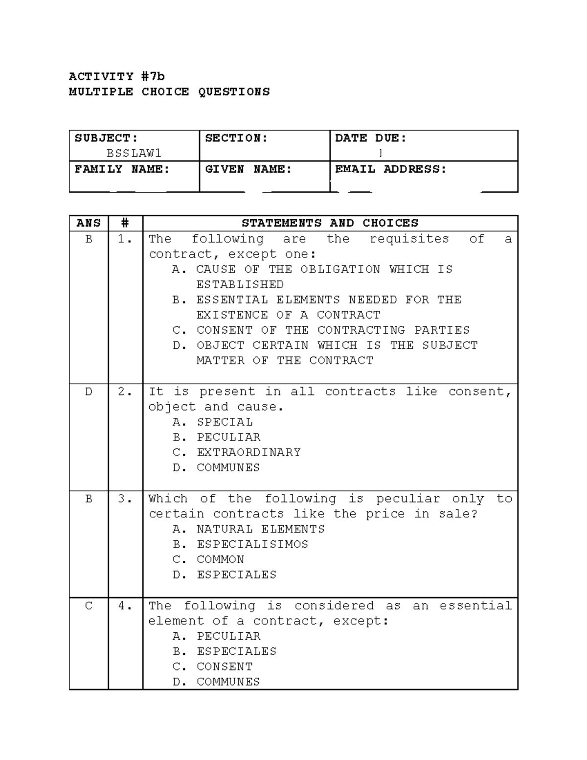 Activity 7b7 - For References and Self-Study - ACTIVITY #7b MULTIPLE ...