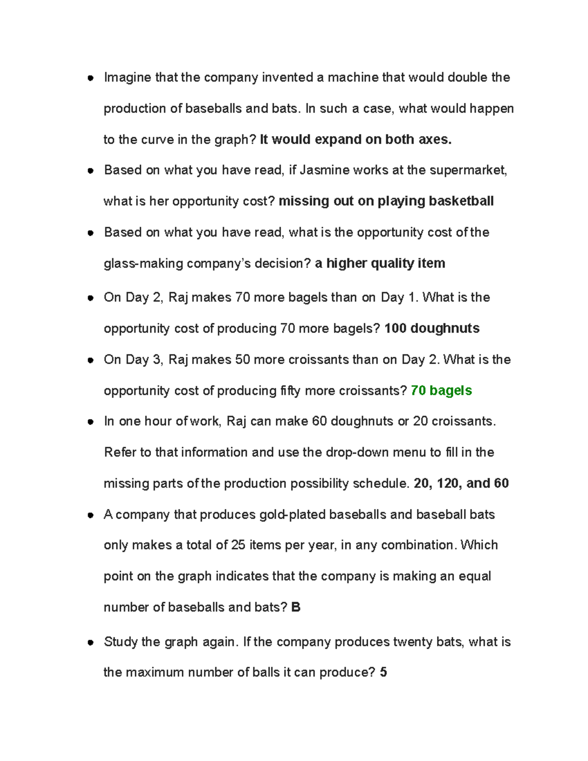 Opportunity Cost Assignment Imagine that the company invented a