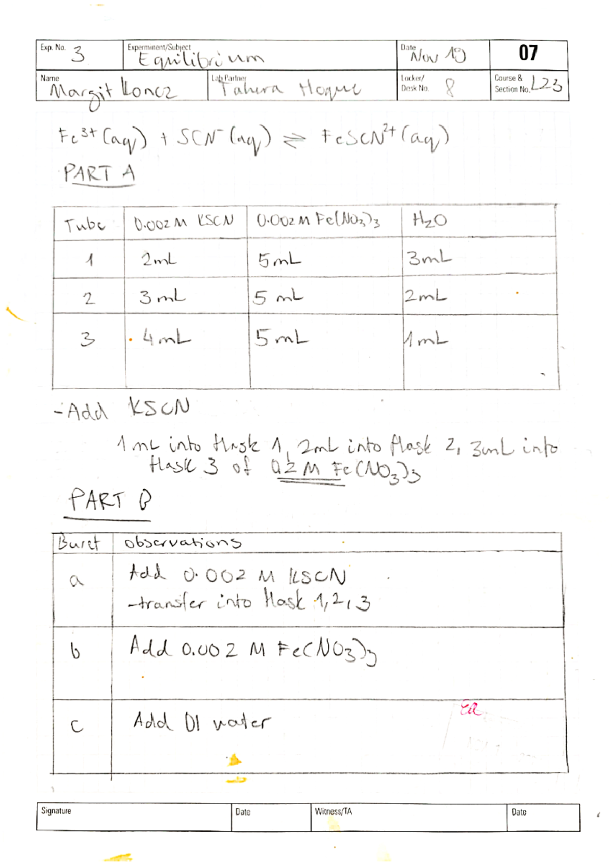 Chem 1a03 exp 3 - Chem 1a03 experiment 3 - lab flowchart - Chem 1A03 ...