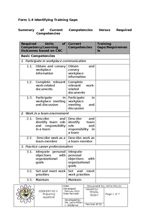 Form 2.1 Self Assessment Check - FORM 2 SELF-ASSESSMENT CHECK ...