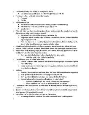 BIOL 1322 - Exam 1 Study Guide - I. Chapter 1 A. Factors that influence ...