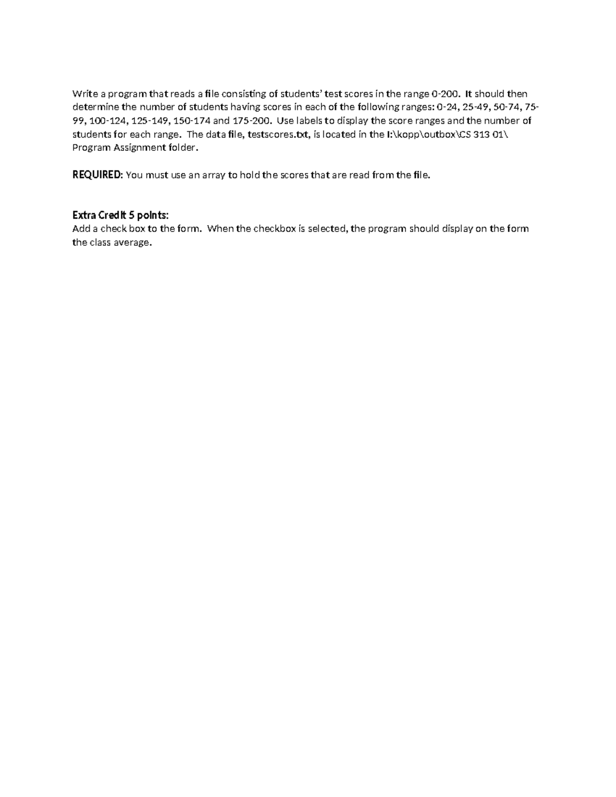 Attachment 1 - programming assignment - Write a program that reads a ...