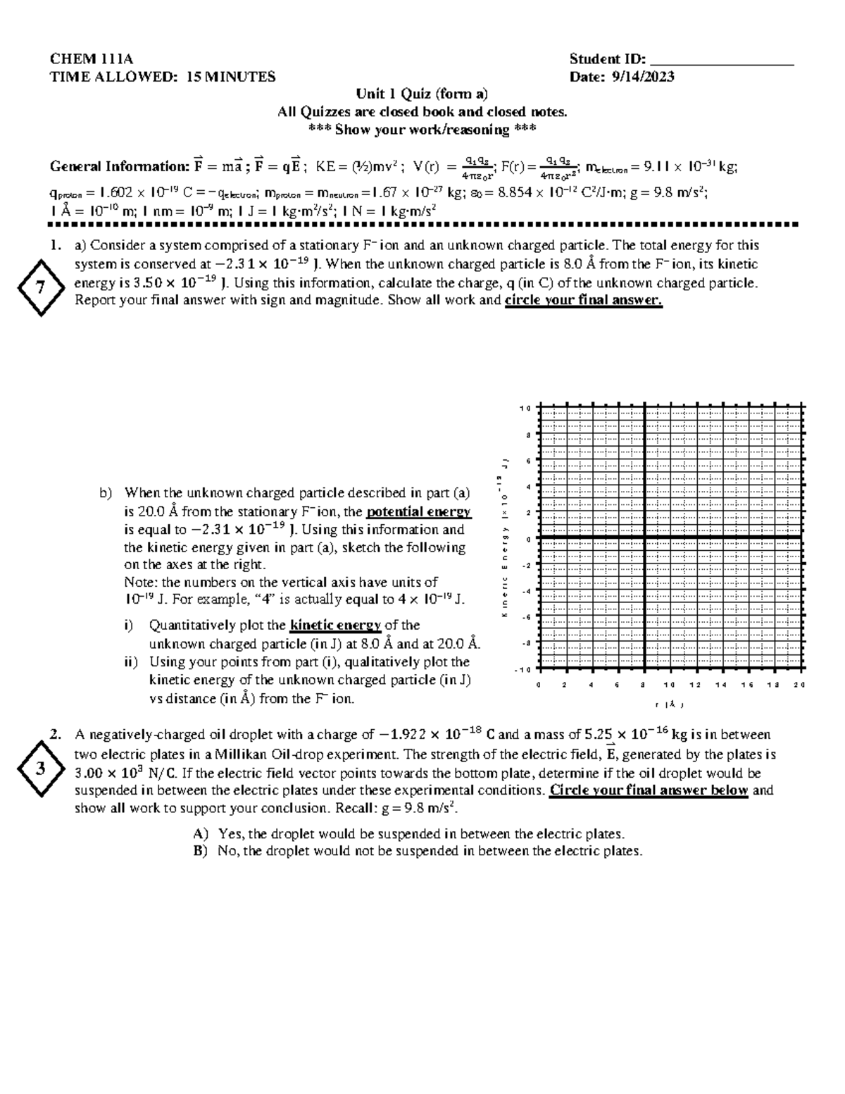 Unit+1+Quiz+Chem+111+Fall+2023+Blank Final - CHEM 111A Student ID ...