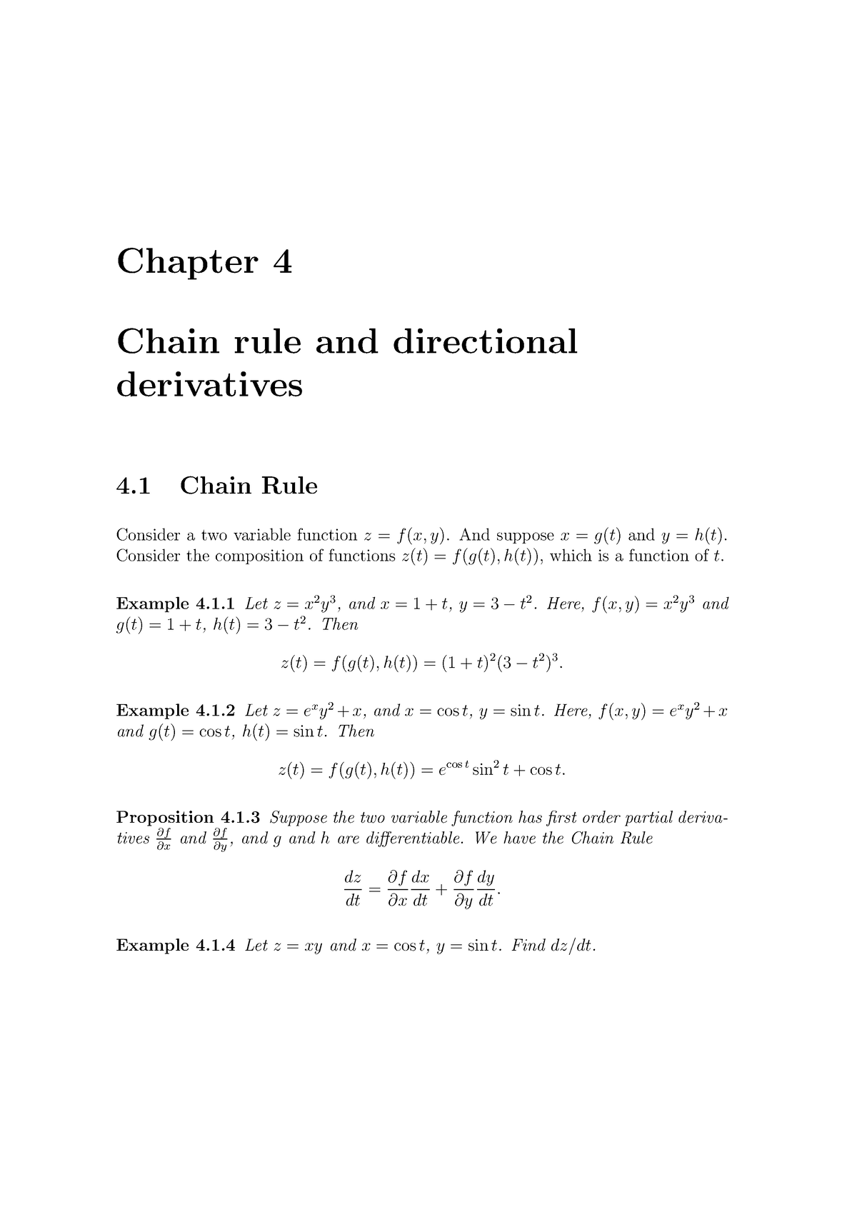 Chain rule Review Slides Chain rule Review Slides - Chapter 4 Chain ...