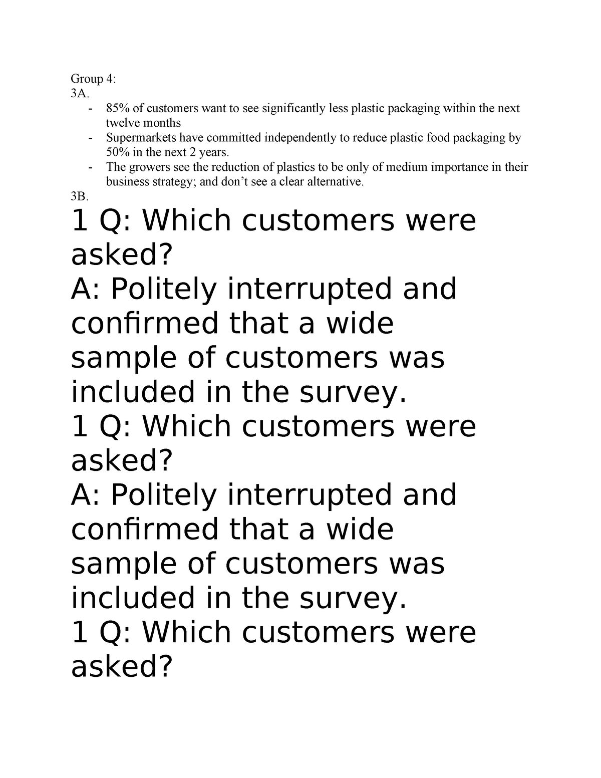 Group 4- Task 26 - bài tập về nhà - Group 4: 3A. - 85% of customers ...