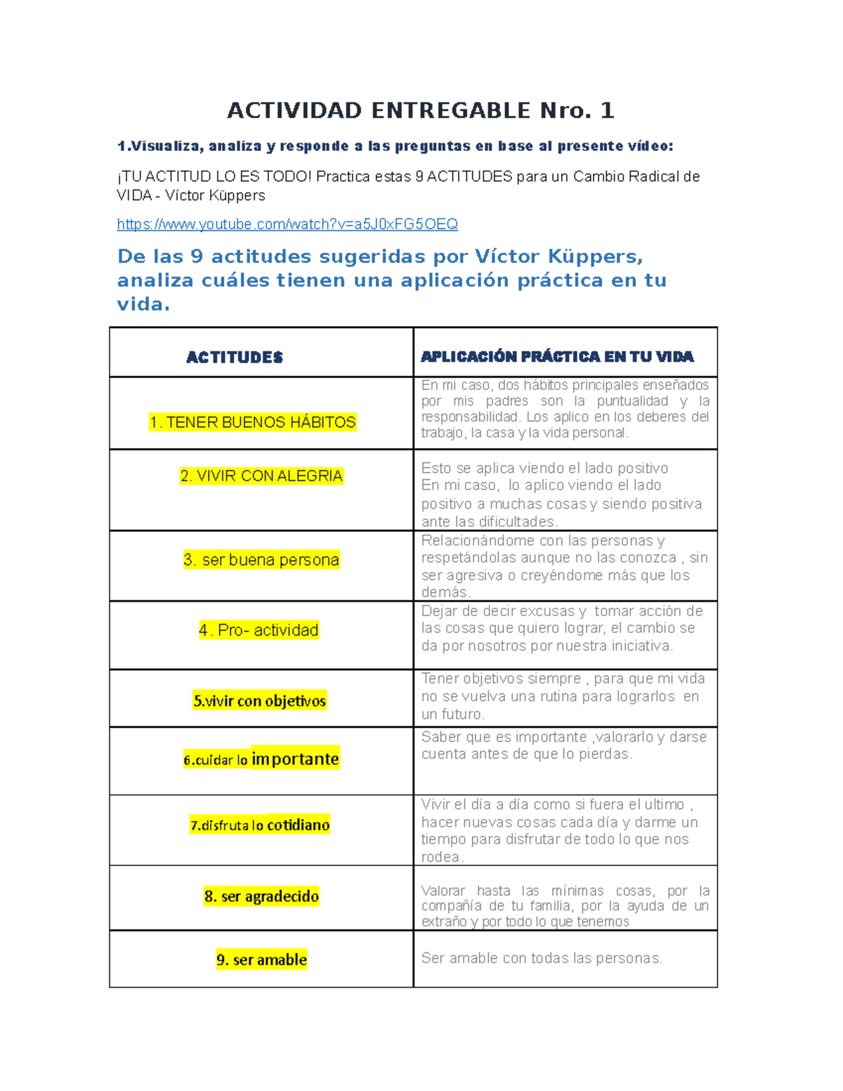 Actividad Entregable Desarrollo - ACTIVIDAD ENTREGABLE Nro. 1 1 ...