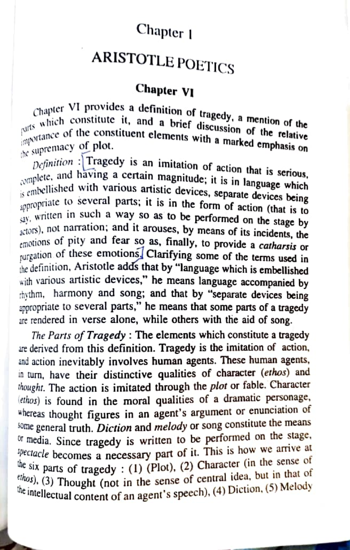 Aristotle's Poetics Work In European Classical Literature - Chapter 1 ...