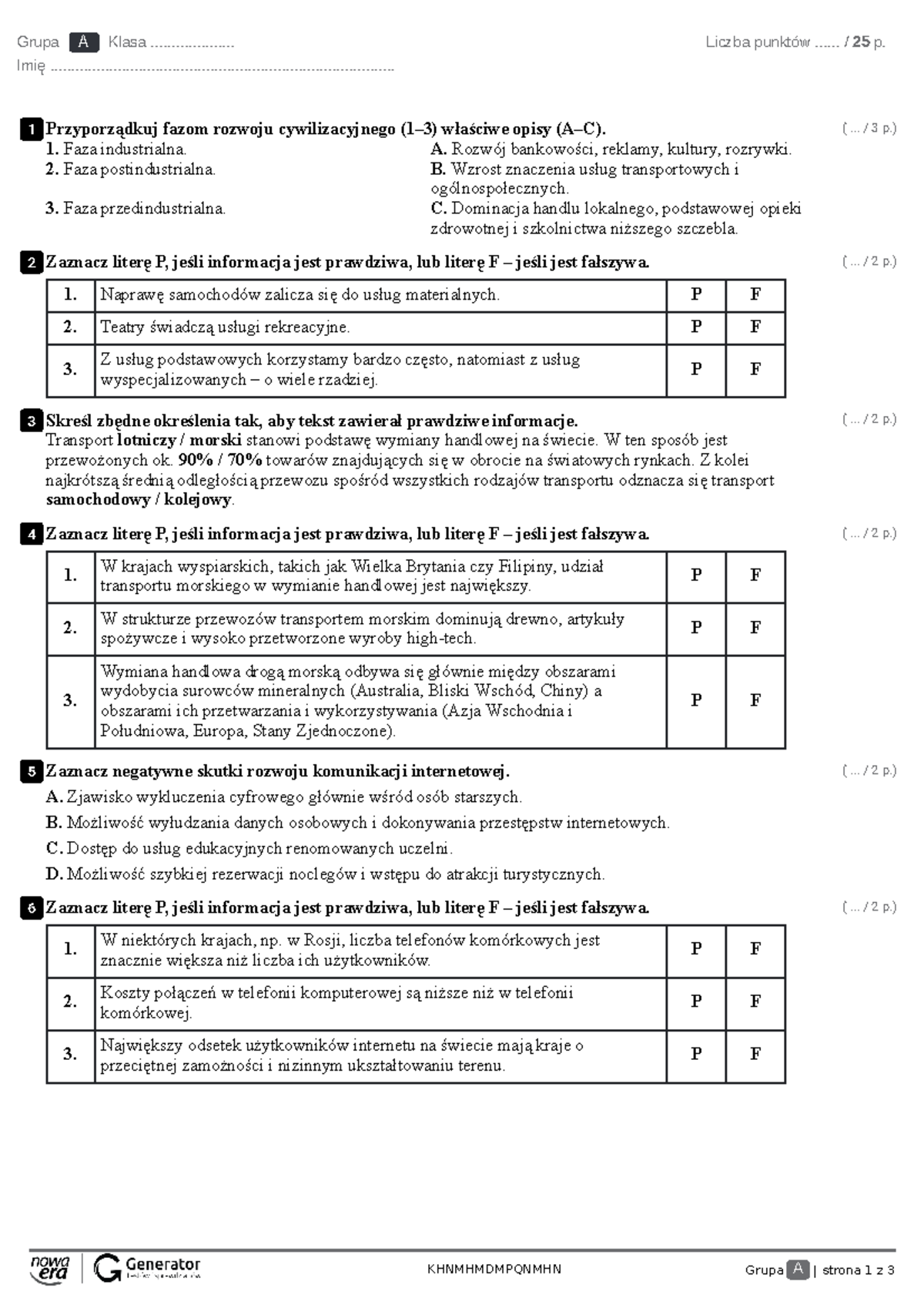 Test - rozdział 6. Usługi Test (z widoczną punktacją) - KHNMHMDMPQNMHN
