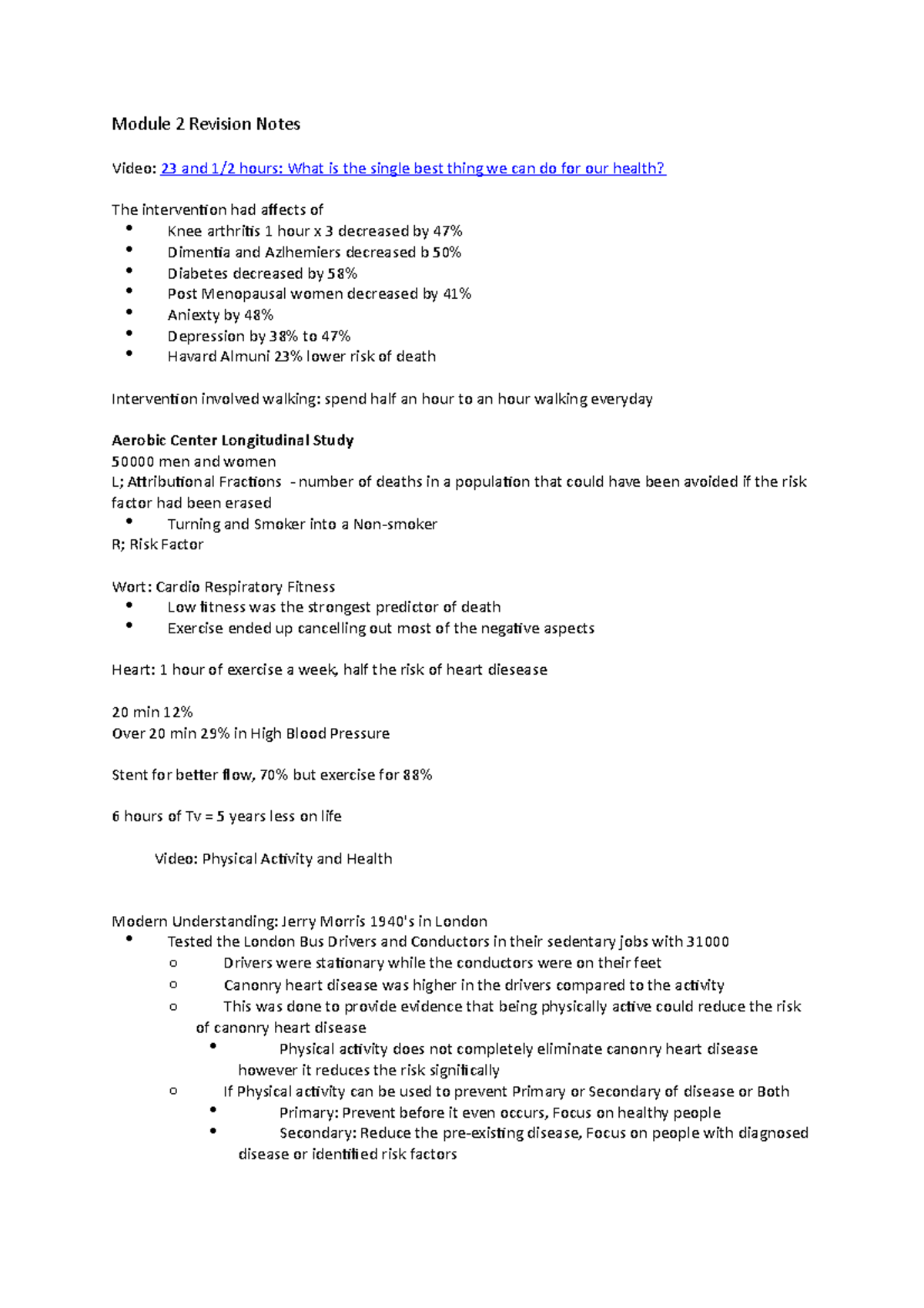 Module 2 Revision Notes - Module 2 Revision Notes Video: 23 and 1/2 ...
