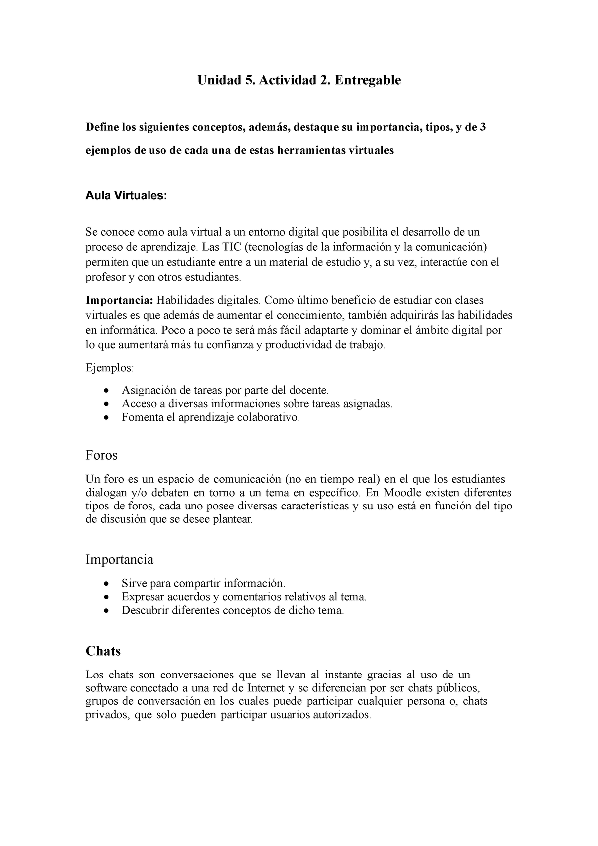 Unidad 5. Actividad 2. Entregable - Unidad 5. Actividad 2. Entregable ...