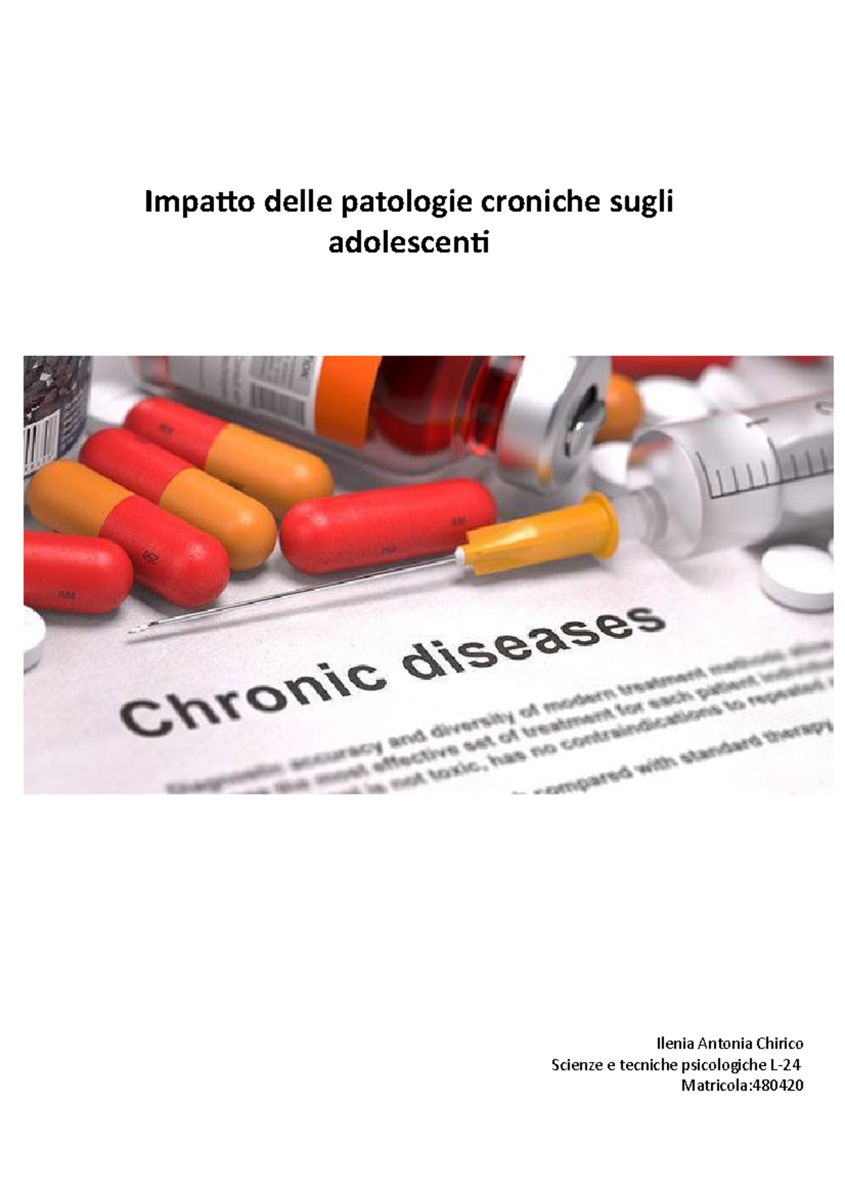 Adolescenti E Patologie Croniche Relazione Definitiva() - Impato delle ...