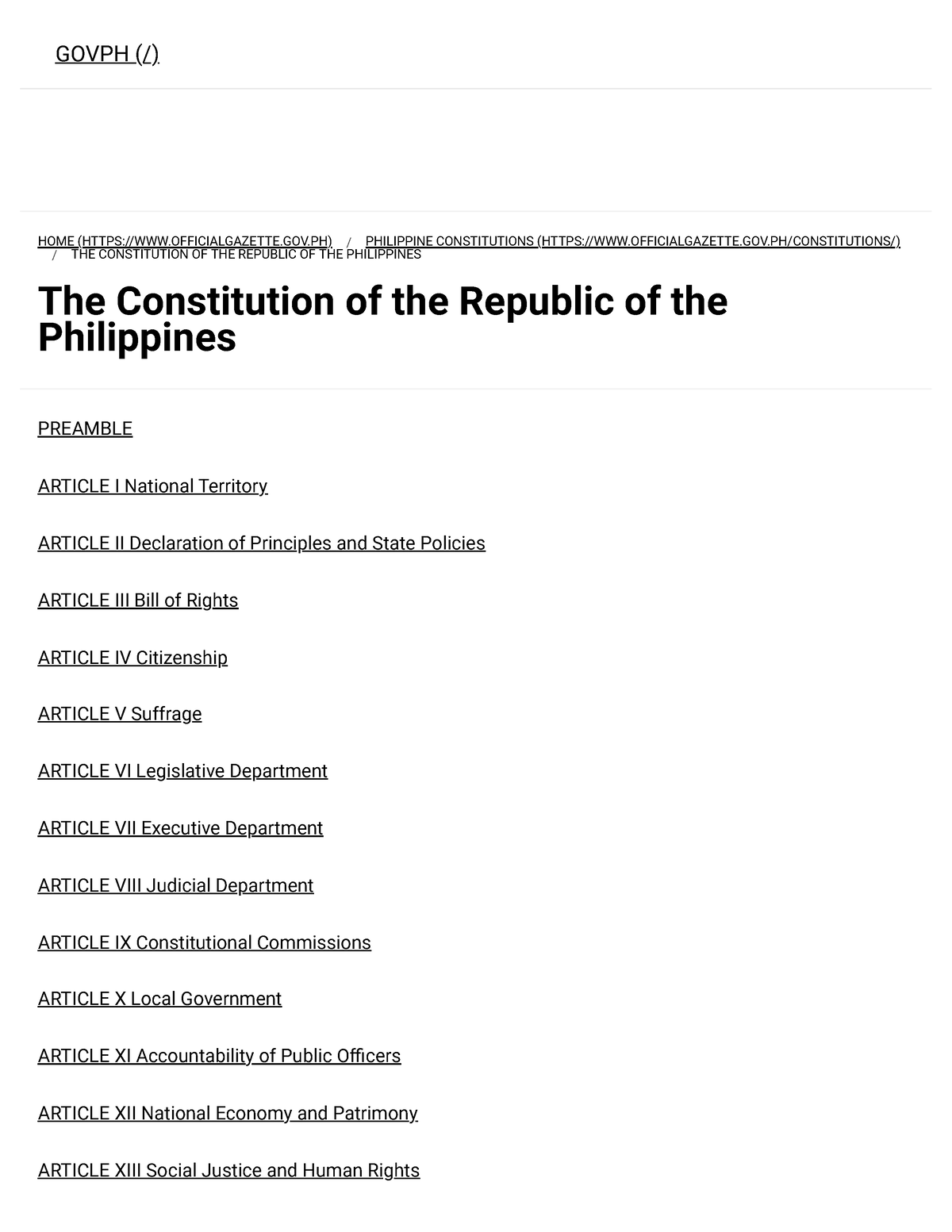 philippine constitution reflection essay