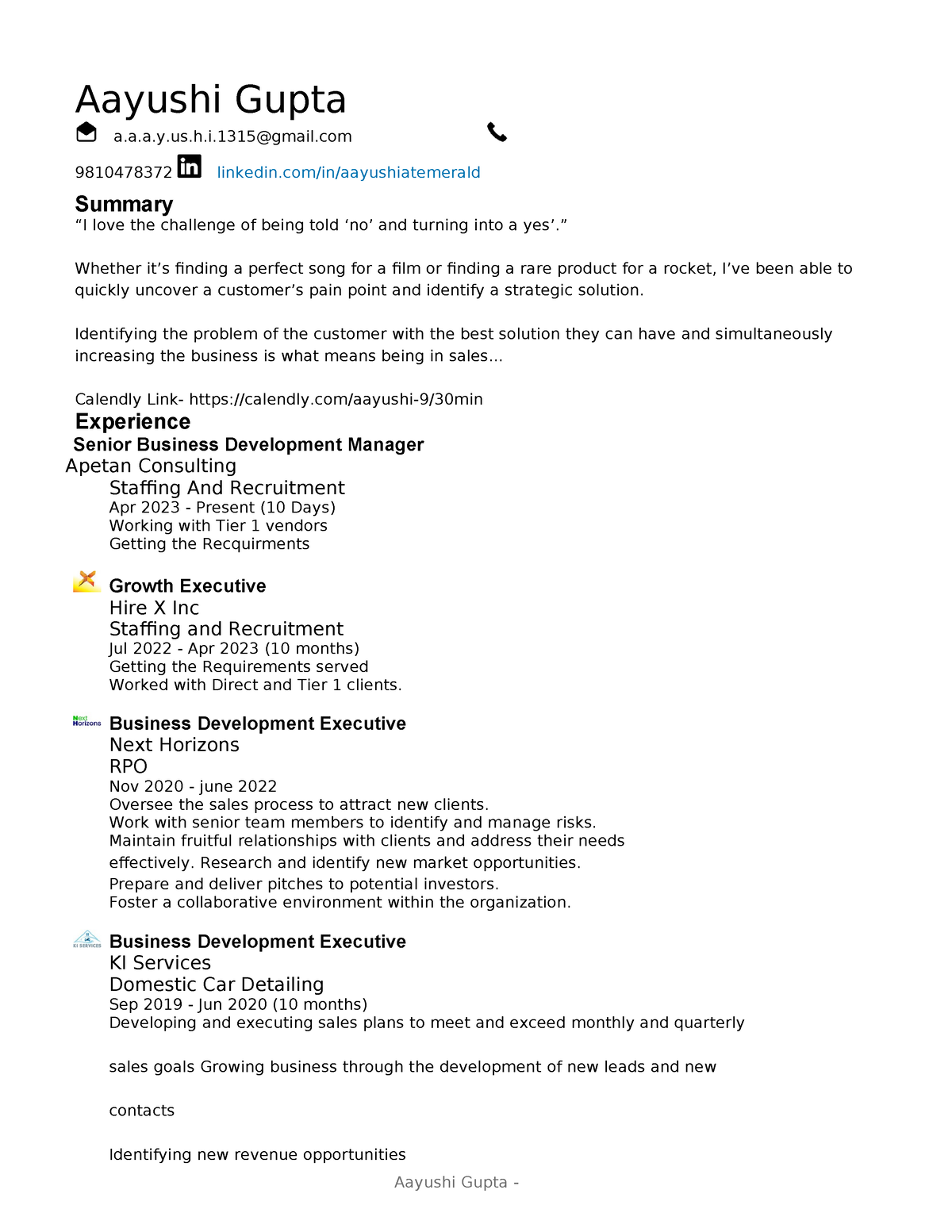 Resume-Aayushi-Gupta - Aayushi Gupta - page 1 Aayushi Gupta a.a.a.y.us ...