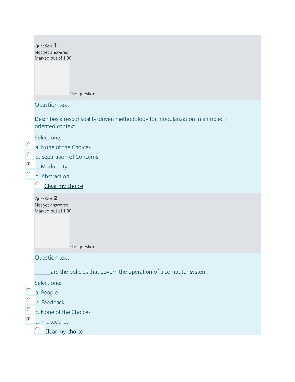 Software Engineering. Quiz2 - BS Computer Engineering - Studocu