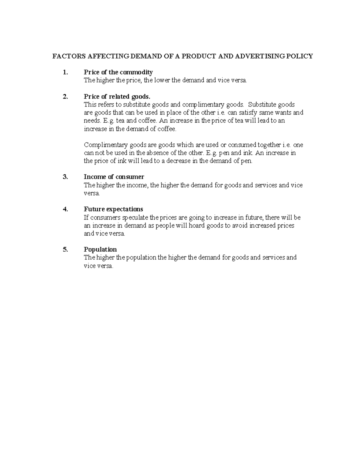 factors-affecting-demand-of-a-product-and-advertisng-factors