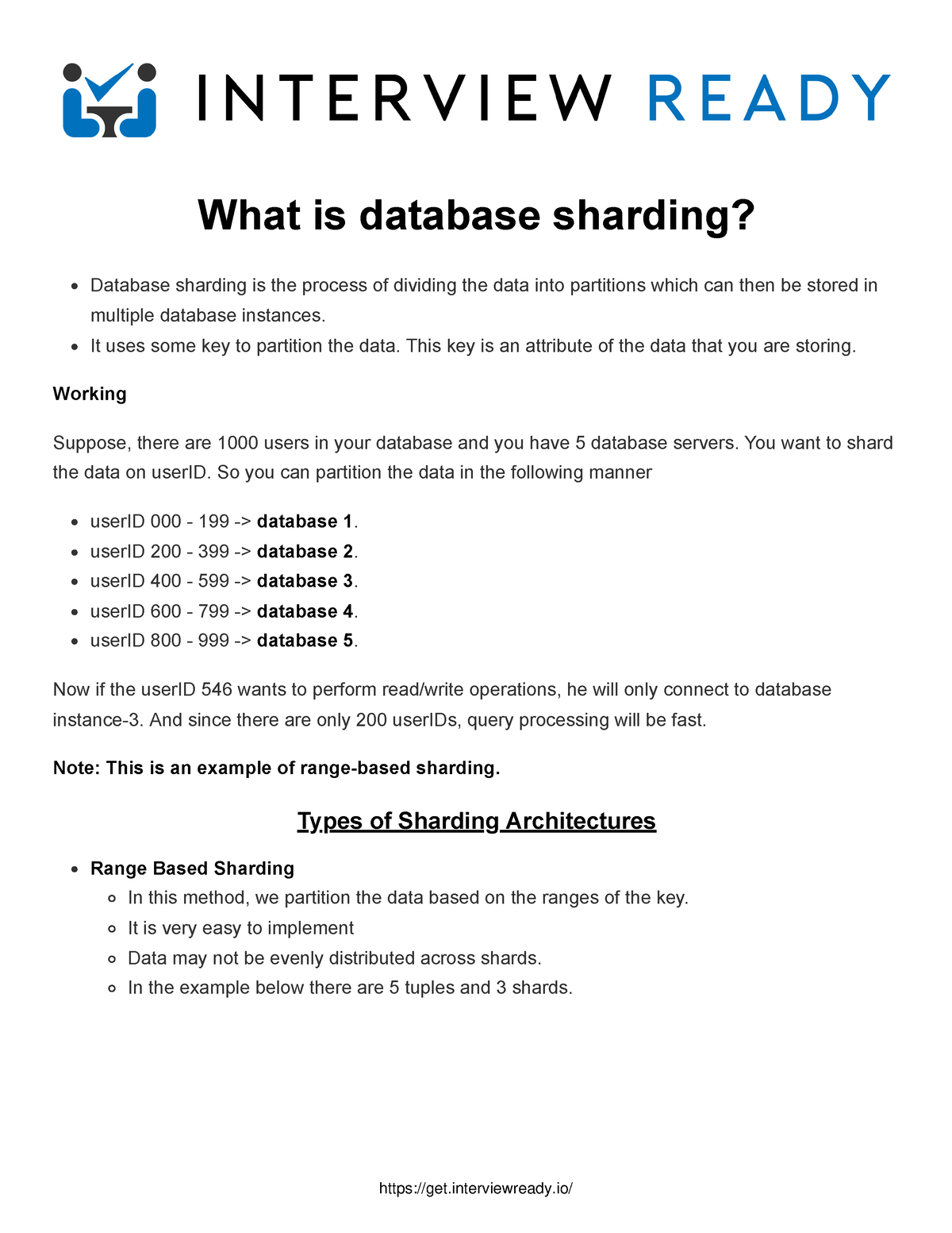 Database Sharding - For Interview - What Is Database Sharding? Database ...