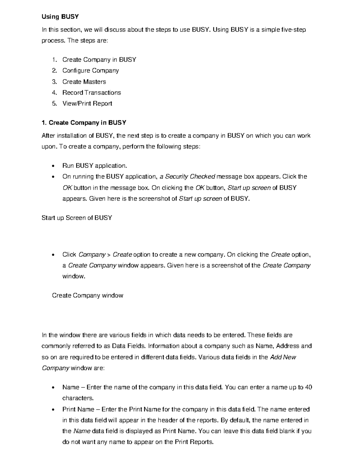 Using BUSY - Busy best tutorial for students. - Using BUSY In this ...