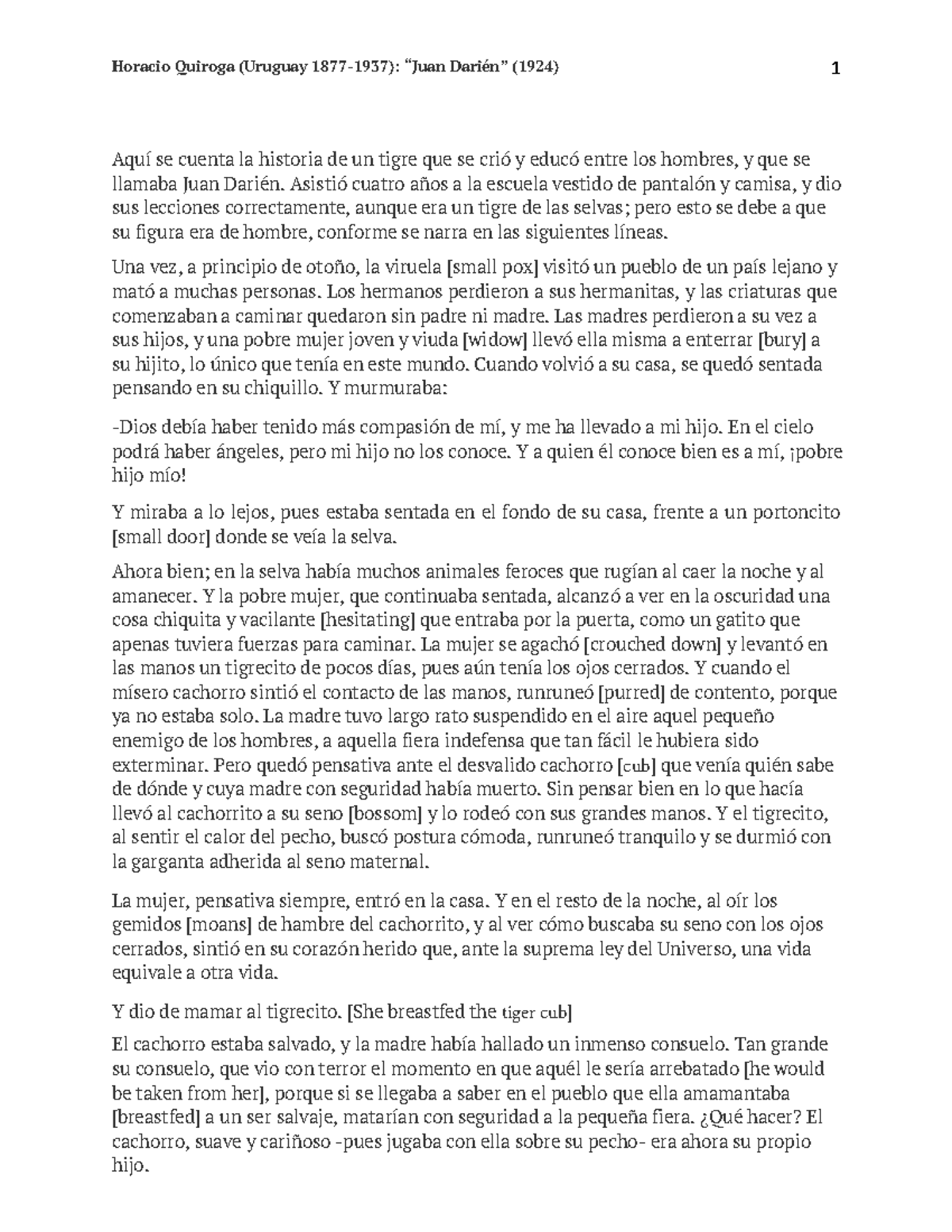 Horacio Quiroga Juan Darien Aqu Se Cuenta La Historia De Un Tigre horacio-quiroga-juan-darien-aqu-se-cuenta-la-historia-de-un-tigre