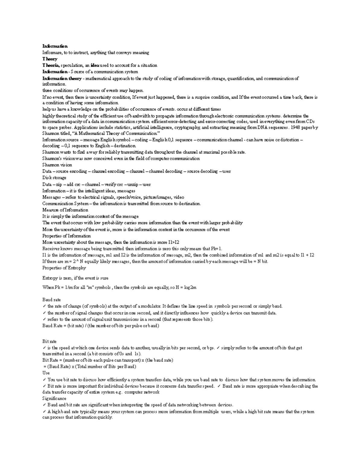 Reviewer 2 Information Informare, to to instruct, anything that