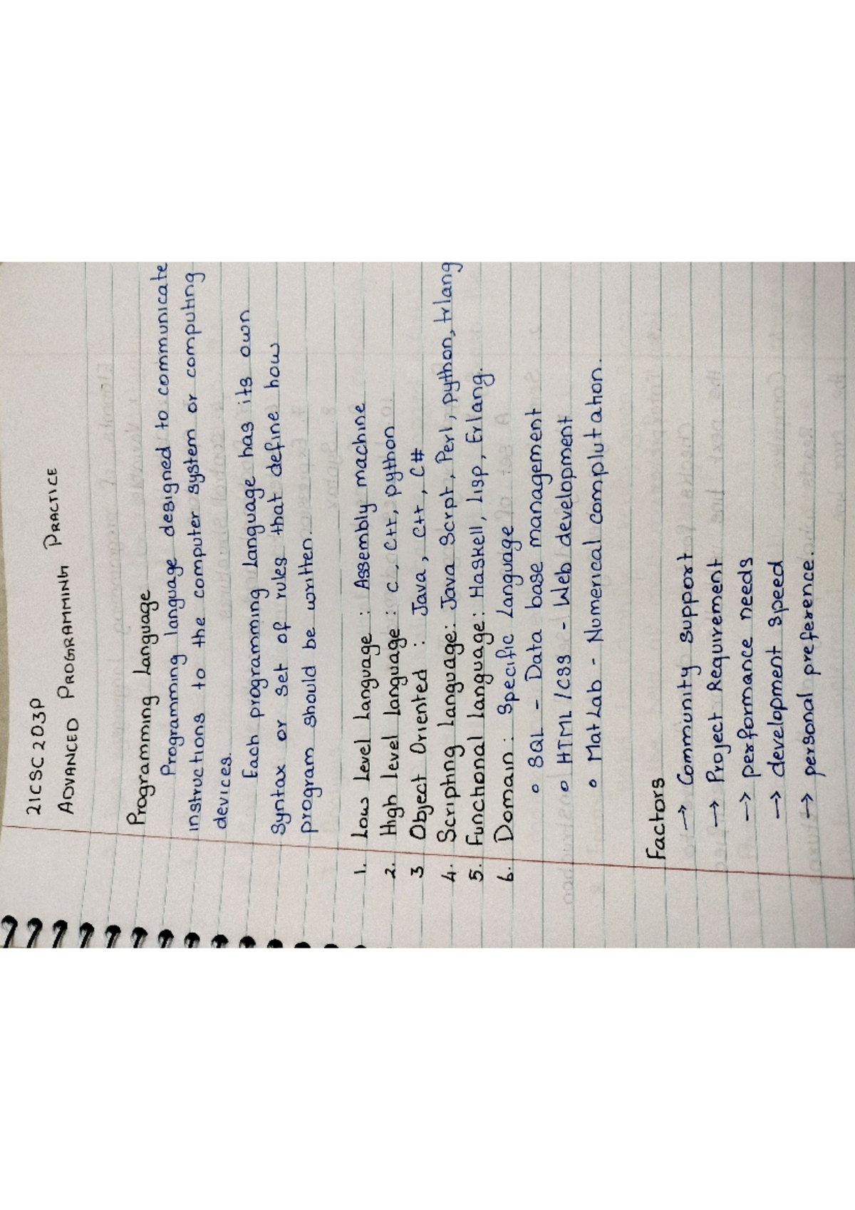 Doc Aug 28 2024 17 - notes - 21CSC 203P ADVANCED PROGRAMMING PRACTICE ...